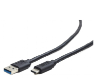 Gembird Kabel USB 3.0 typ C(AM/CM) 0.5m czarny - 1351678 - zdjęcie 2